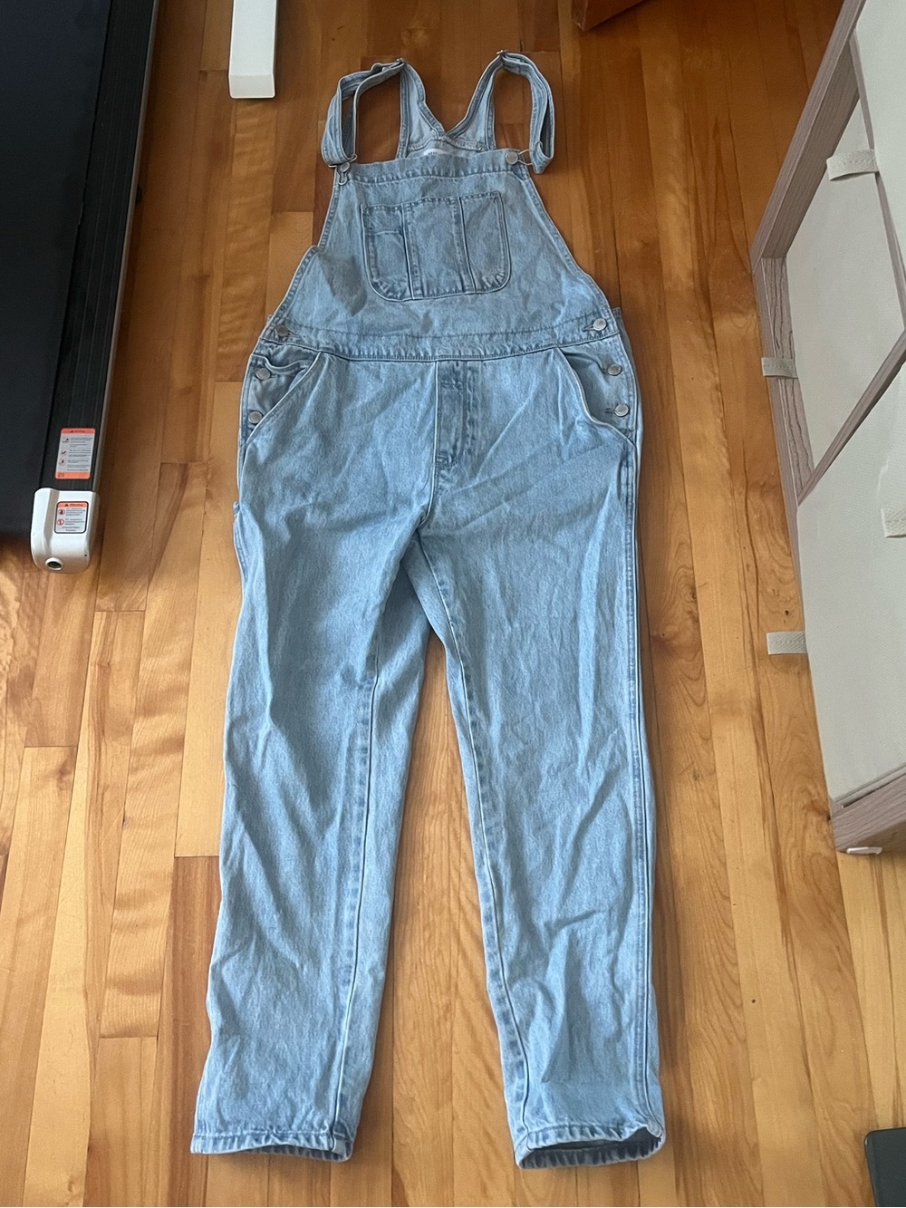 Assembly Label Light Blue Denim Overalls